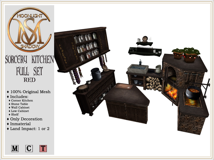 [MoonSha] Sorcery Kitchen FULL SET - Red (Boxed)
