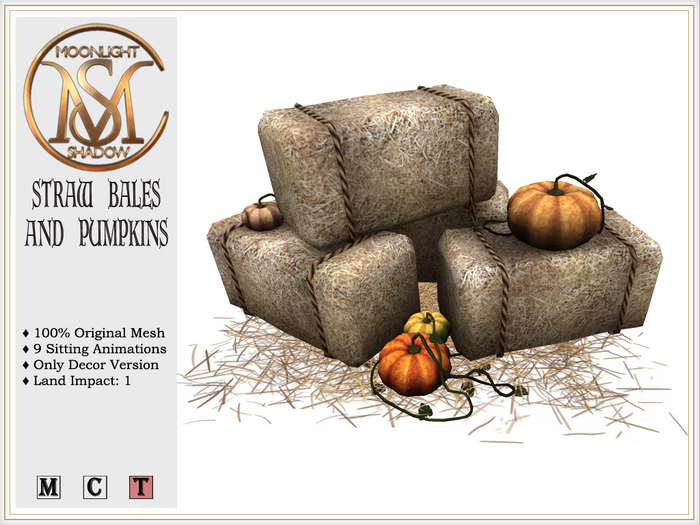 [MoonSha] Straw Bales & Pumpkins (Boxed)