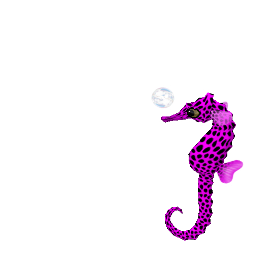 (7S) Common Fish: Dotty Pink Seahorse