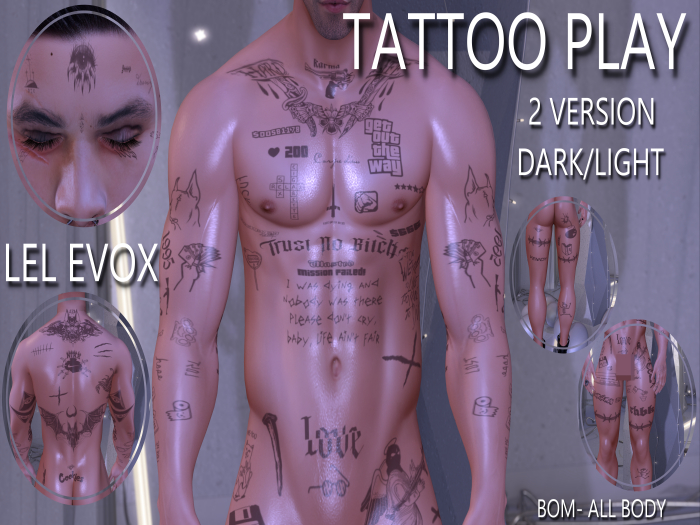 KOKOS-TATTOO PLAY-BOM ALL BODY/EVOX
