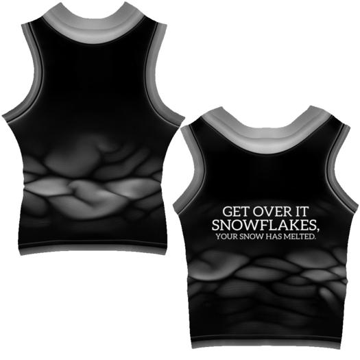Snowflakes Tank Fitmesh Tucked/Untucked Boxed