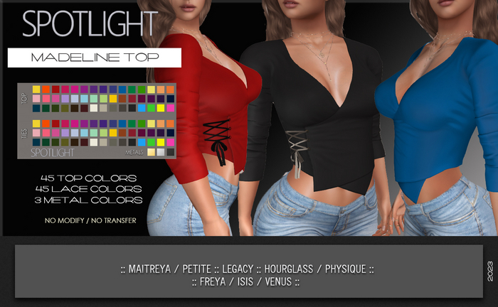 SPOTLIGHT - MADELINE TOP (DEMO Available In-World)