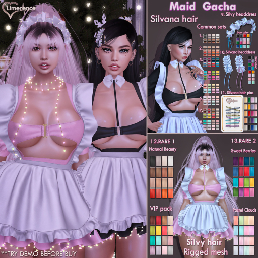 13. Limerence-Silvy hair-Colours&Pastels RARE