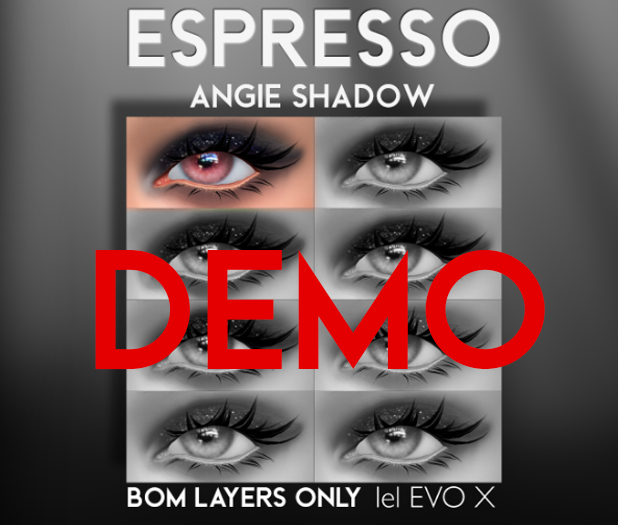 .espresso. Angie Eyeshadow DEMO (Lelutka EvoX BOM)