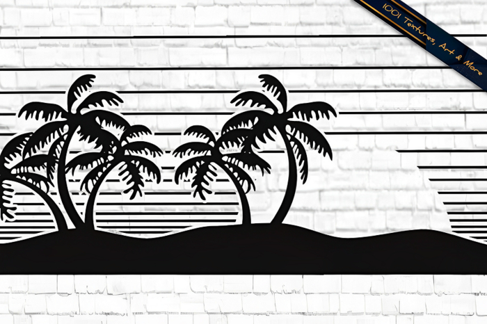 Beach Landscape Wall Decal - Full Perm