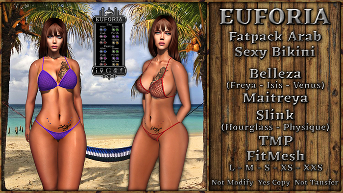 * EUFORIA * Fatpack Arab Sexy Bikini