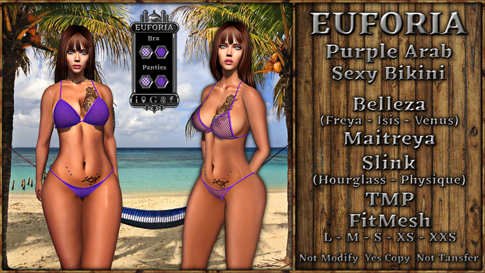 * EUFORIA * Purple Arab Sexy Bikini