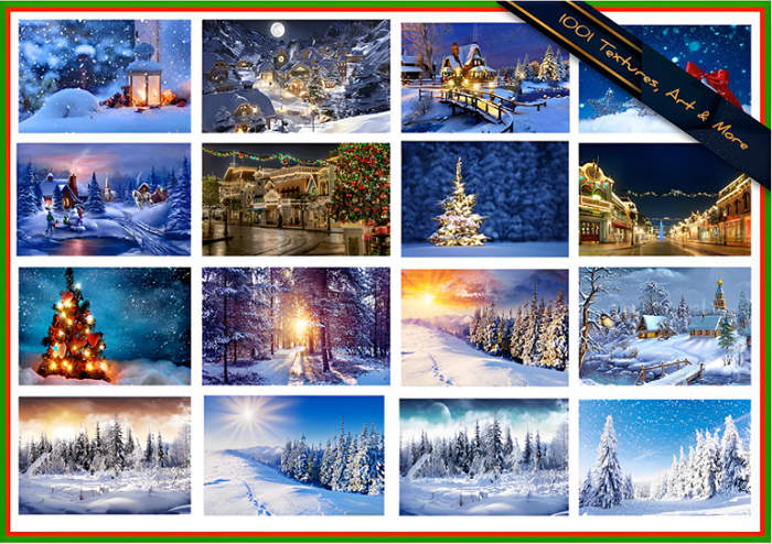  16 Full Perm Christmas Textures 
