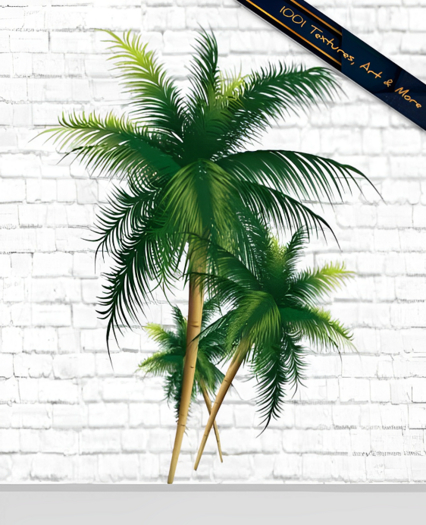 Coconut Tree Wall Decal - Full Perm