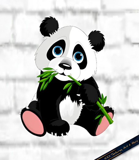 Cute Panda Wall Decal