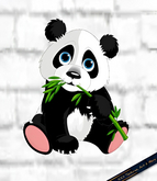 Cute Panda Wall Decal