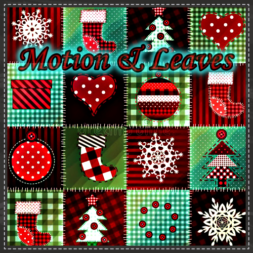 Motion & Leaves-Rug Christmas Patchwork