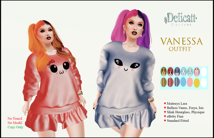 Delicatt Couture - Vanessa Outfit Cute - 2022#Dec#05