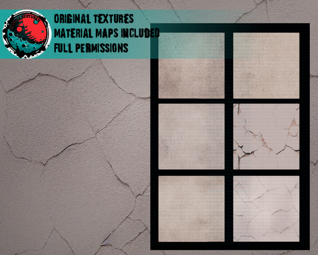 ::T:: Materials Texture: Concrete Set 1-6b (15% off)