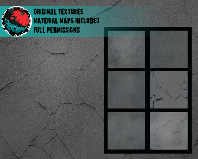 ::T:: Materials Texture: Concrete Set 1-6f (15% off)