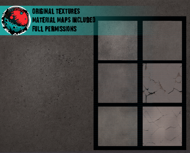 ::T:: Materials Texture: Concrete Set 1-6c (15% off)