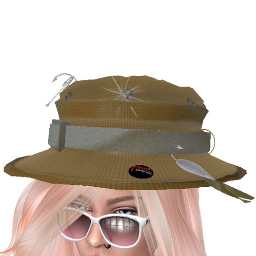 (7S) UltraRare Stuff: Gold Fishing Hat