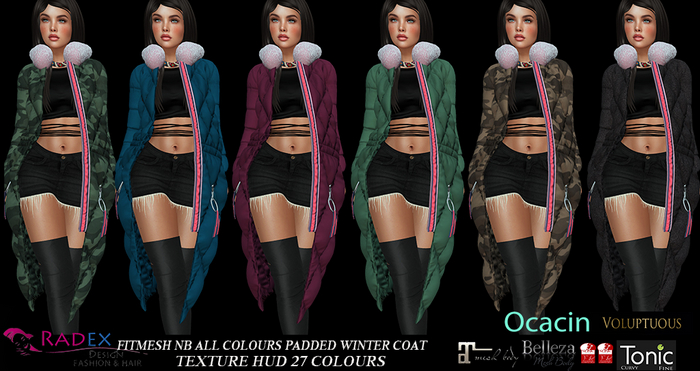 RADEX Fitmesh NB All Colours Padded Winter Coat