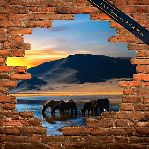 Seamless Broken Wall Effect Texture Full Perm - Mountain