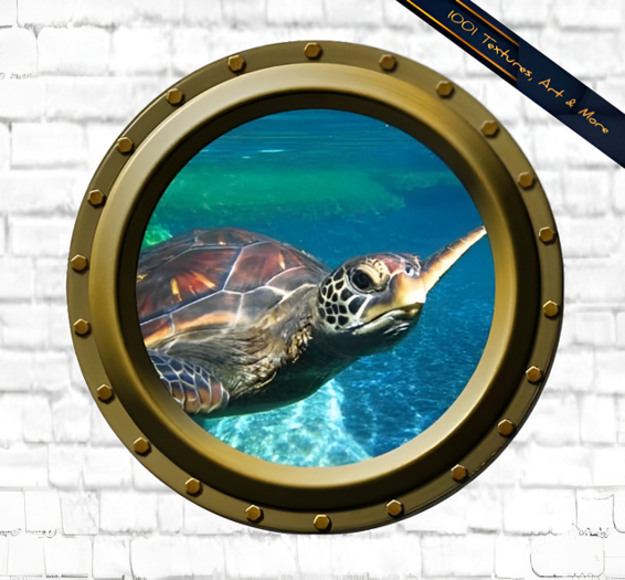 Undersea Turtle Porthole