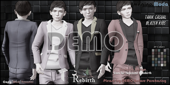 Tarik Casual Blazer Kids -DEMO- Tweenster, Rebirth -Imagine Moda-
