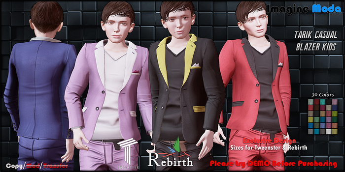 Tarik Casual Blazer Kids - Tweenster, Rebirth -Imagine Moda-