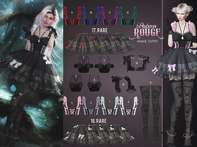 POISON ROUGE Hanae FULL SET+RARE-legacy