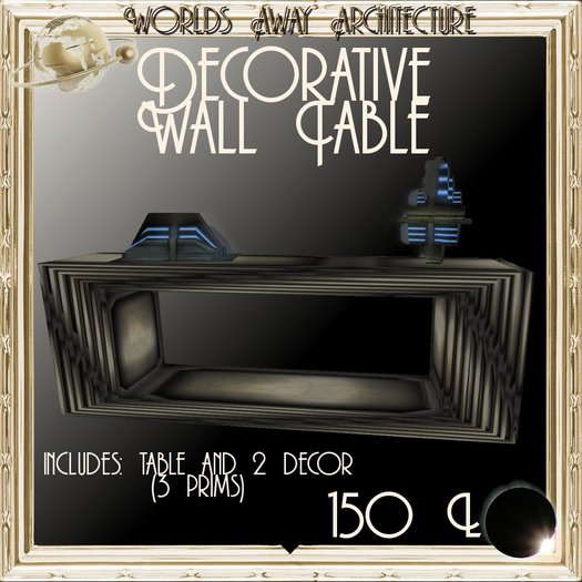 !~WAA~! Decorative Wall Table