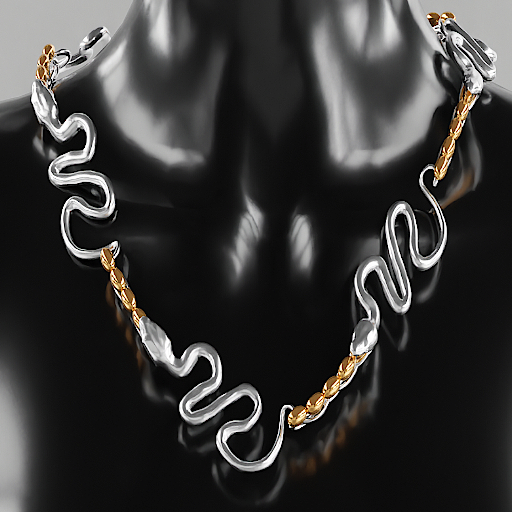 BWOKE " LOVE MY SUPPORTERS" Snake Chain