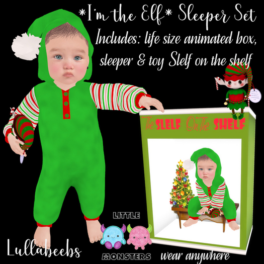 *LM* *I'm the Elf* Sleeper Set Boxed Hud