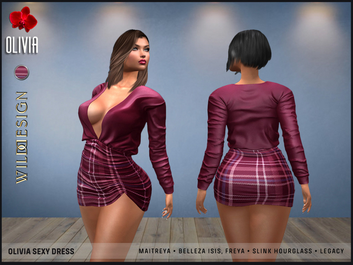 [Wild Design] OLIVIA SEXY DRESS-PINK
