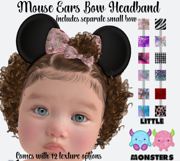 *LM* Mouse Ears with Hud * Boxed Hud