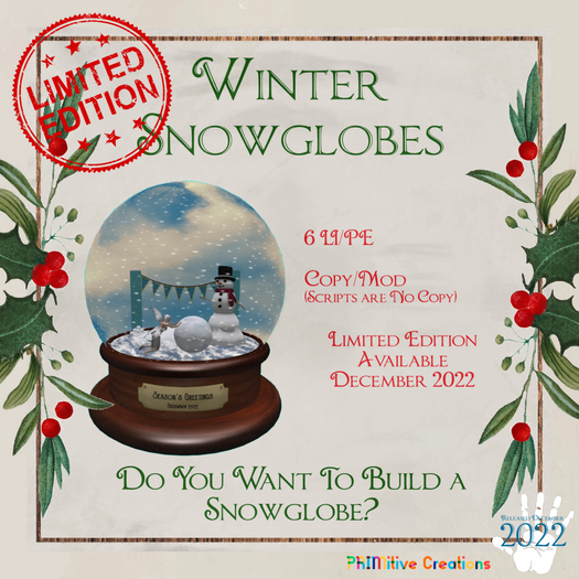 PRIMitive Decor - Do You Want To Build a Snowglobe