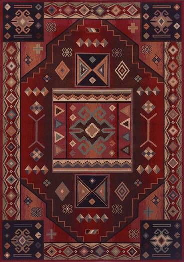 SO Rugs Southwest Collection - Vallero Red