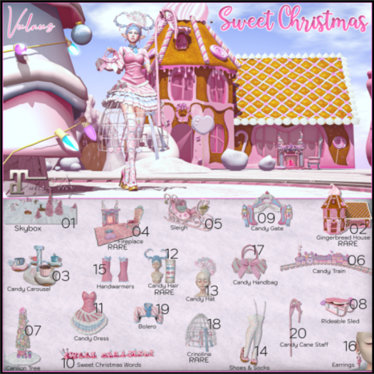 12 - RARE - Candy Hair W Hud