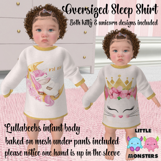 *LM*  Oversized Sleep Shirt LB Boxed Hud attach to unpack