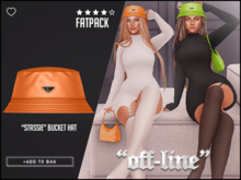 "Off-Line" x "Stassie" Hat / Fatpack