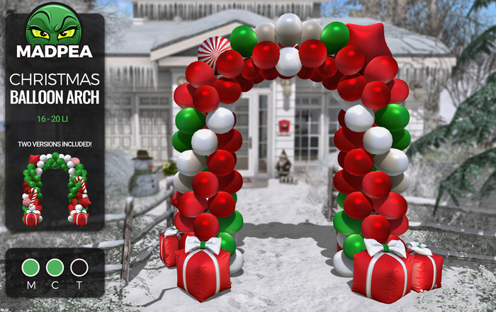 MadPea Christmas Balloon Arch