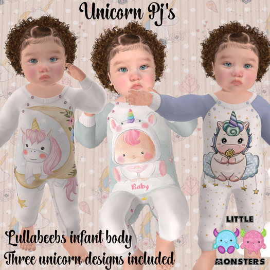 *LM* Unicorn Pjs Boxed Hud