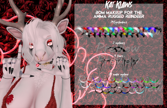 Kat Klaws -BoM Makeup- Anima Rugged Reindeer