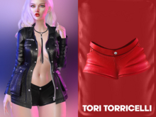 TORI TORRICELLI // Cleo Shorts // No.23 // Red