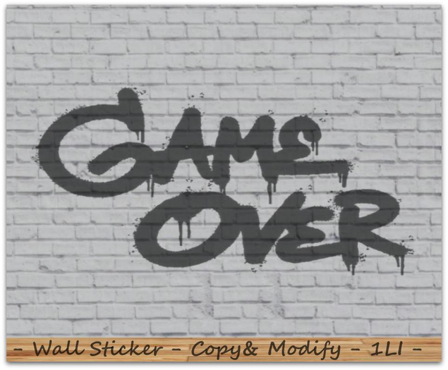 || When I'm Bored || Decor || Wall Sticker || Game Over