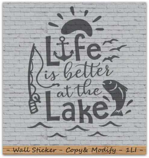 || When I'm Bored || Decor || Wall Sticker || Lake