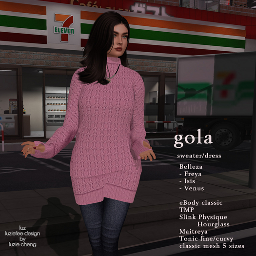 LUZ - Gola pink - box