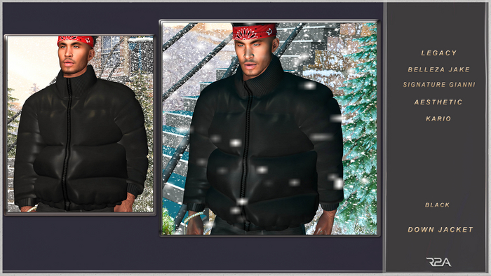 R2A-DOWN JACKET BLACK