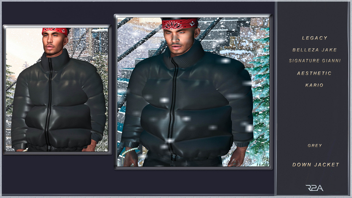 R2A-DOWN JACKET GREY