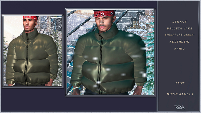 R2A-DOWN JACKET OLIVE