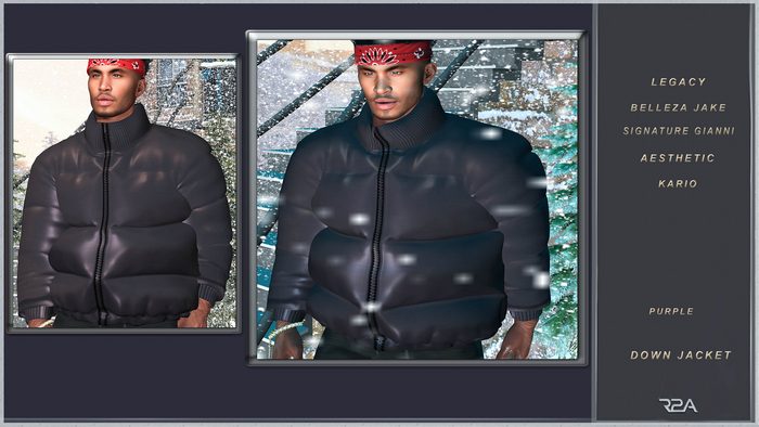 R2A-DOWN JACKET PURPLE