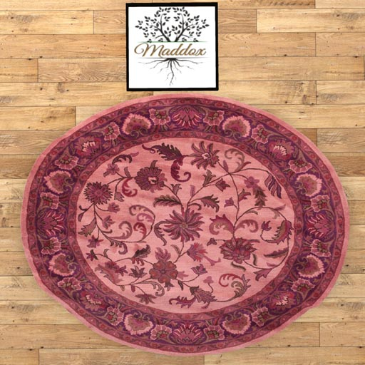 Maddox - Round Rug-Floral Rose