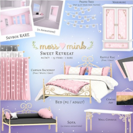 {moss&mink} Sweet Retreat - Skybox RARE